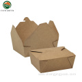 Disposable Microwaveble Folding Recycled Brown Food Box